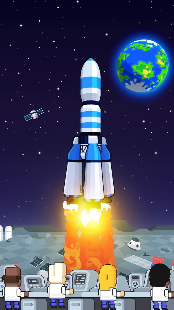 Rocket Star: 우주 공장 타이쿤 게임 스크린 샷