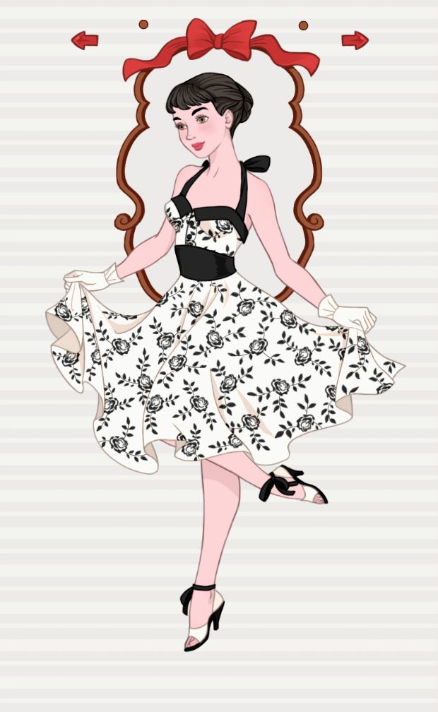 Screenshot of Pin-up Princess Dress up