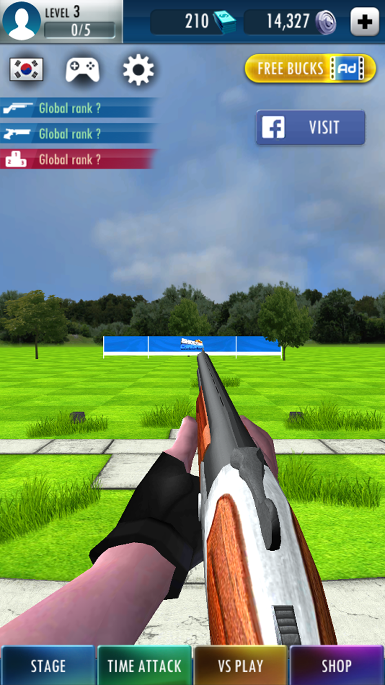 Screenshot 1 of Shooting Ground 3D: ព្រះនៃការបាញ់ប្រហារ 1.17.3