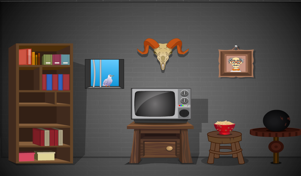 Black and White Escape Game Screenshot