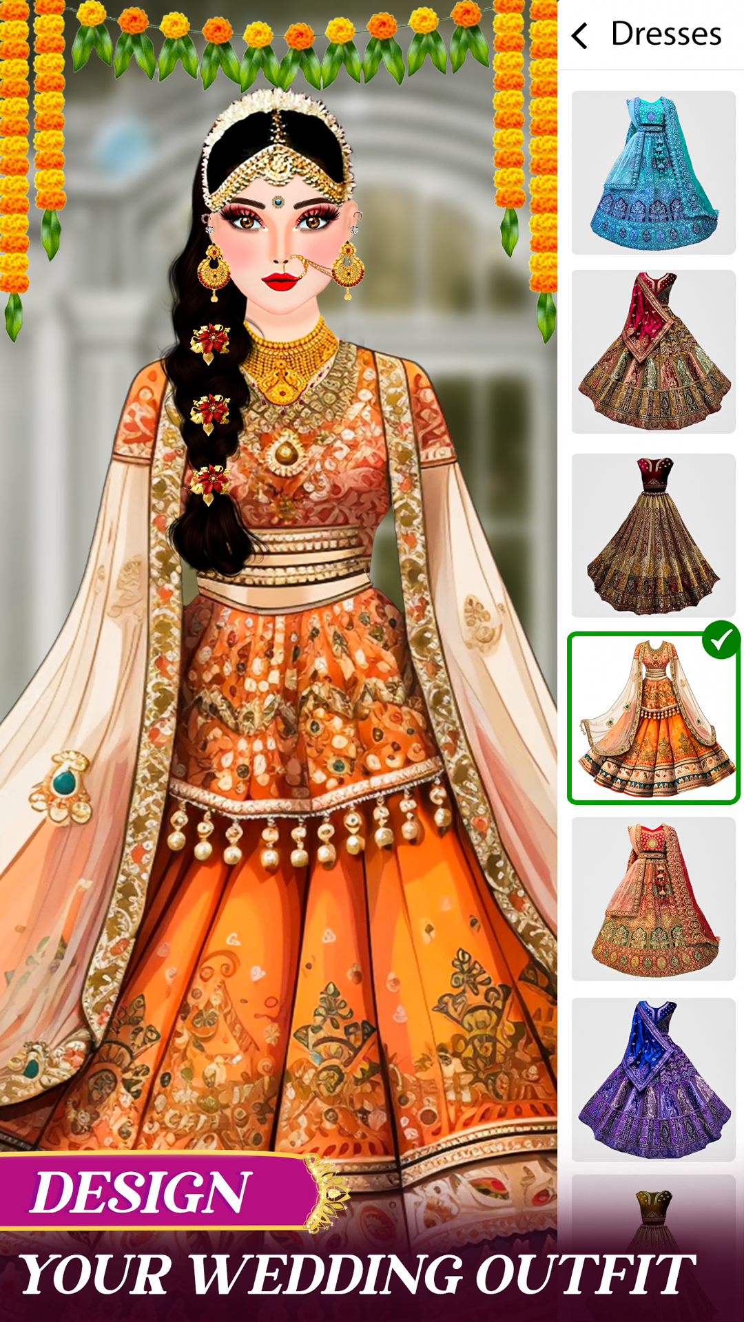 Captura de Tela do Jogo Wedding Makeover Indian Bride