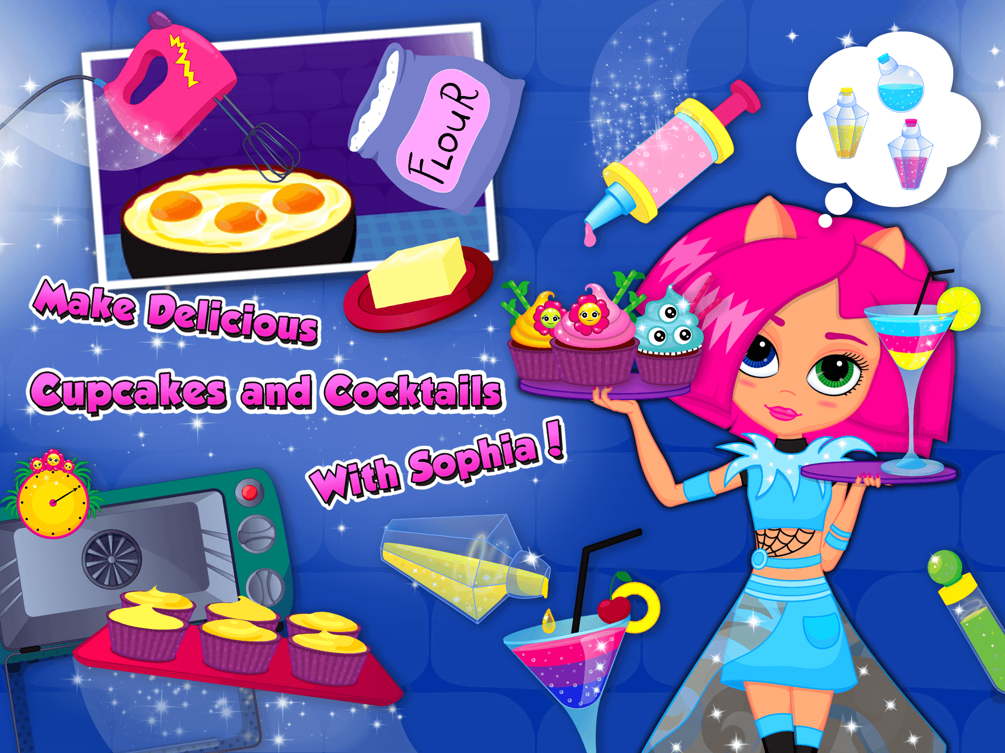 Monster Sisters Fashion Party ゲームのスクリーンショット