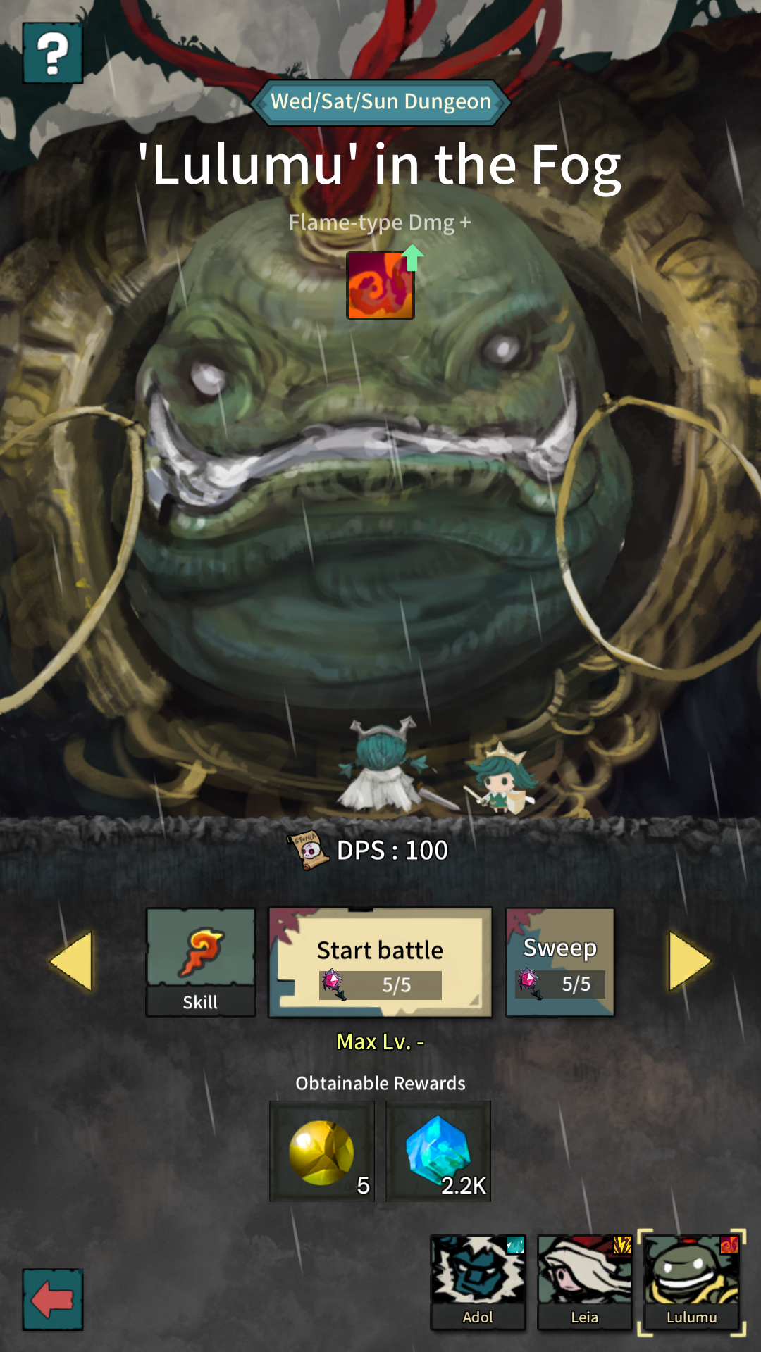 Tap Dragon: Little Knight Luna Game Screenshot