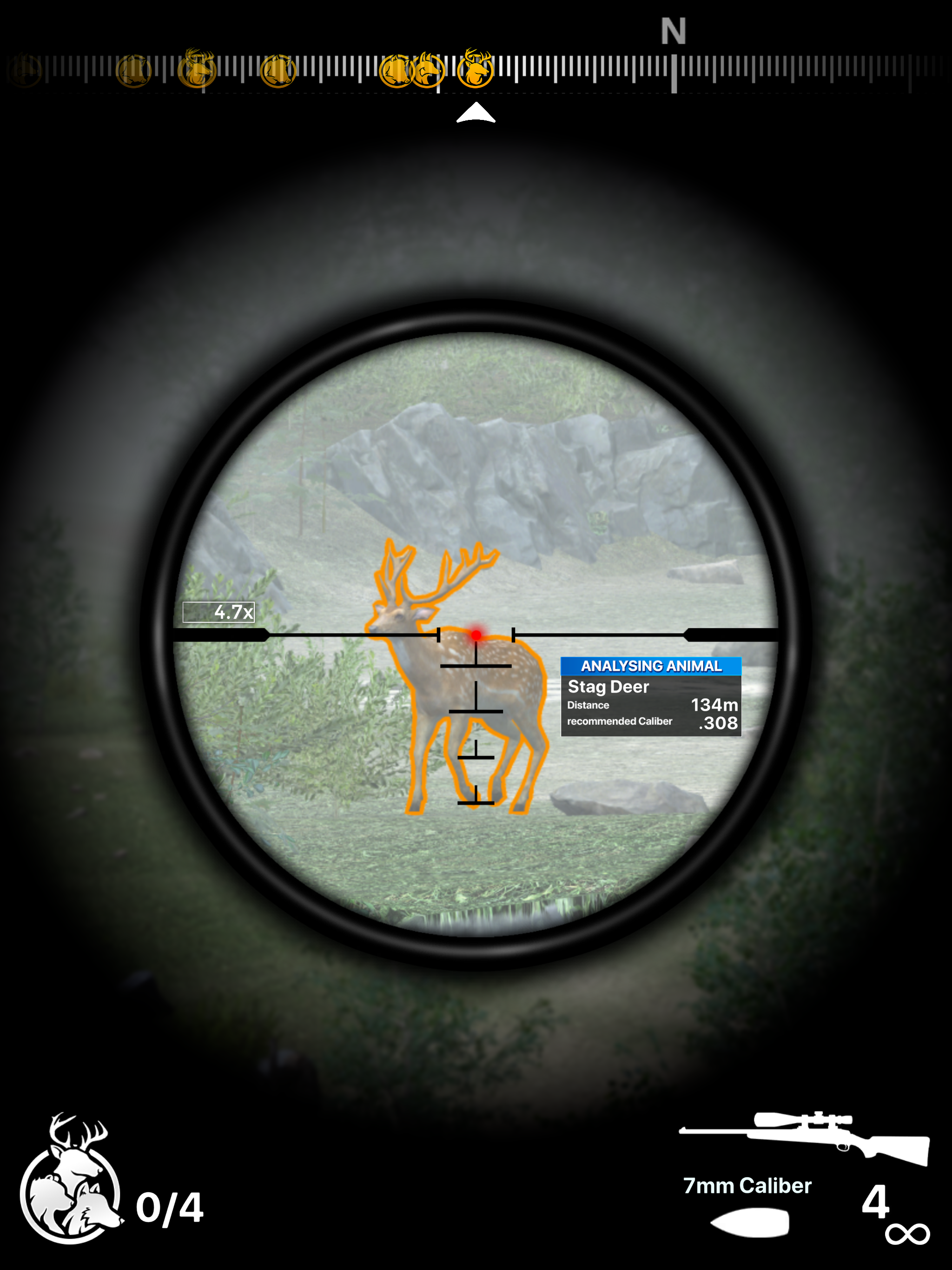 Captura de Tela do Jogo Deer Hunter!