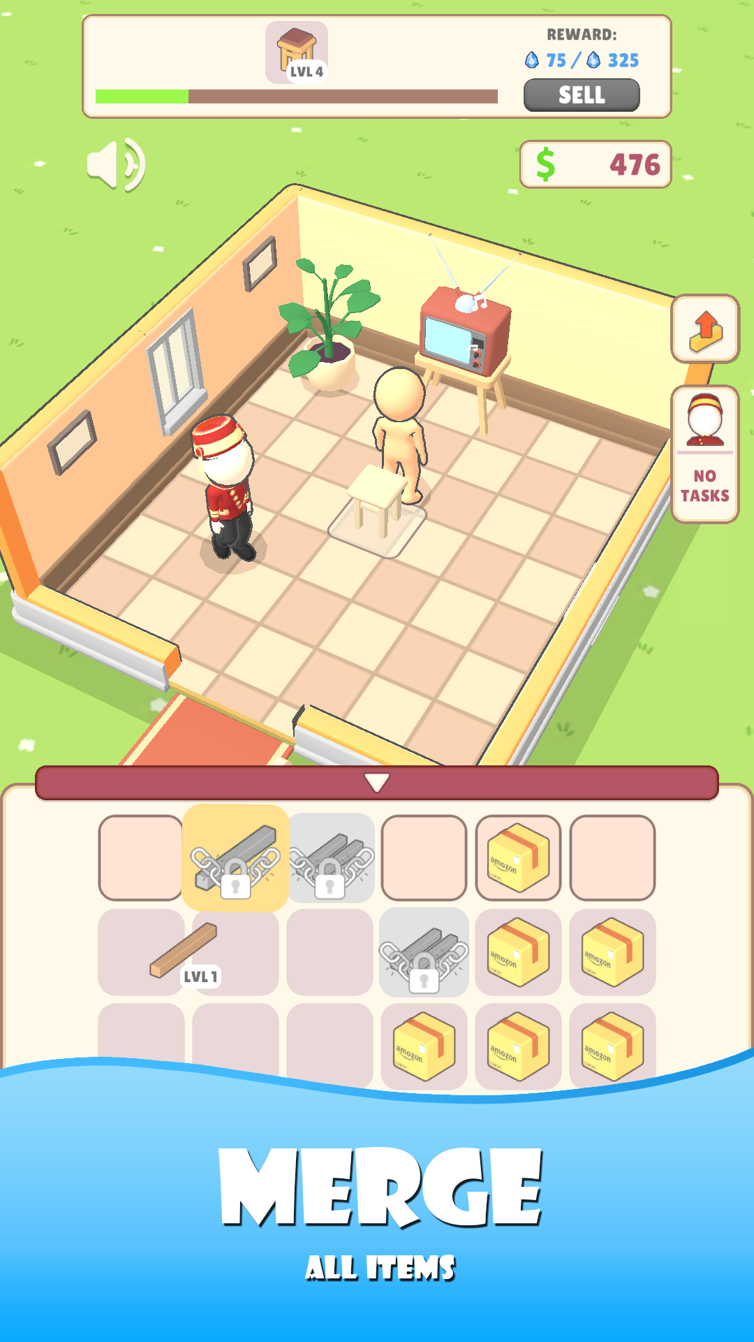 Merge & Rent Game Screenshot