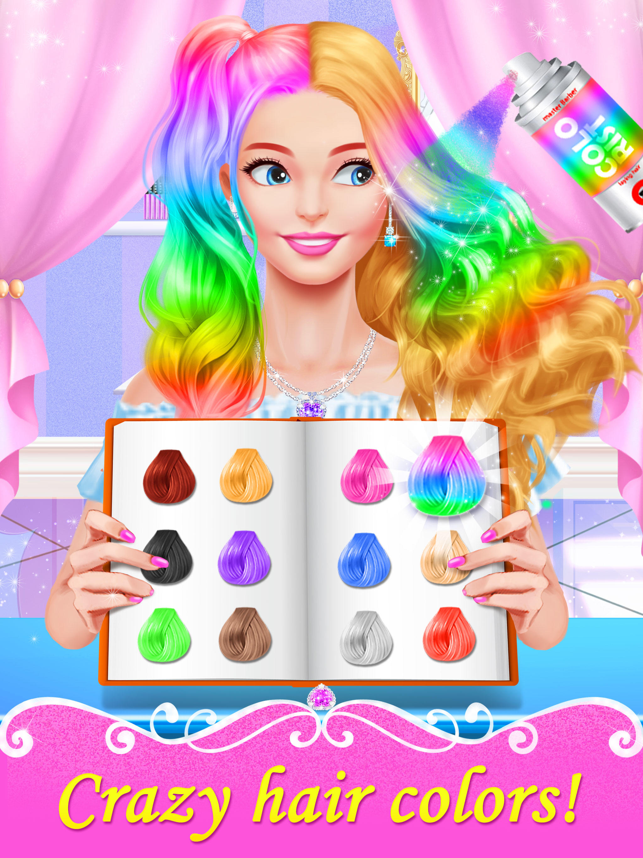 Hair Nail Salon: Makeup Games Game Screenshot