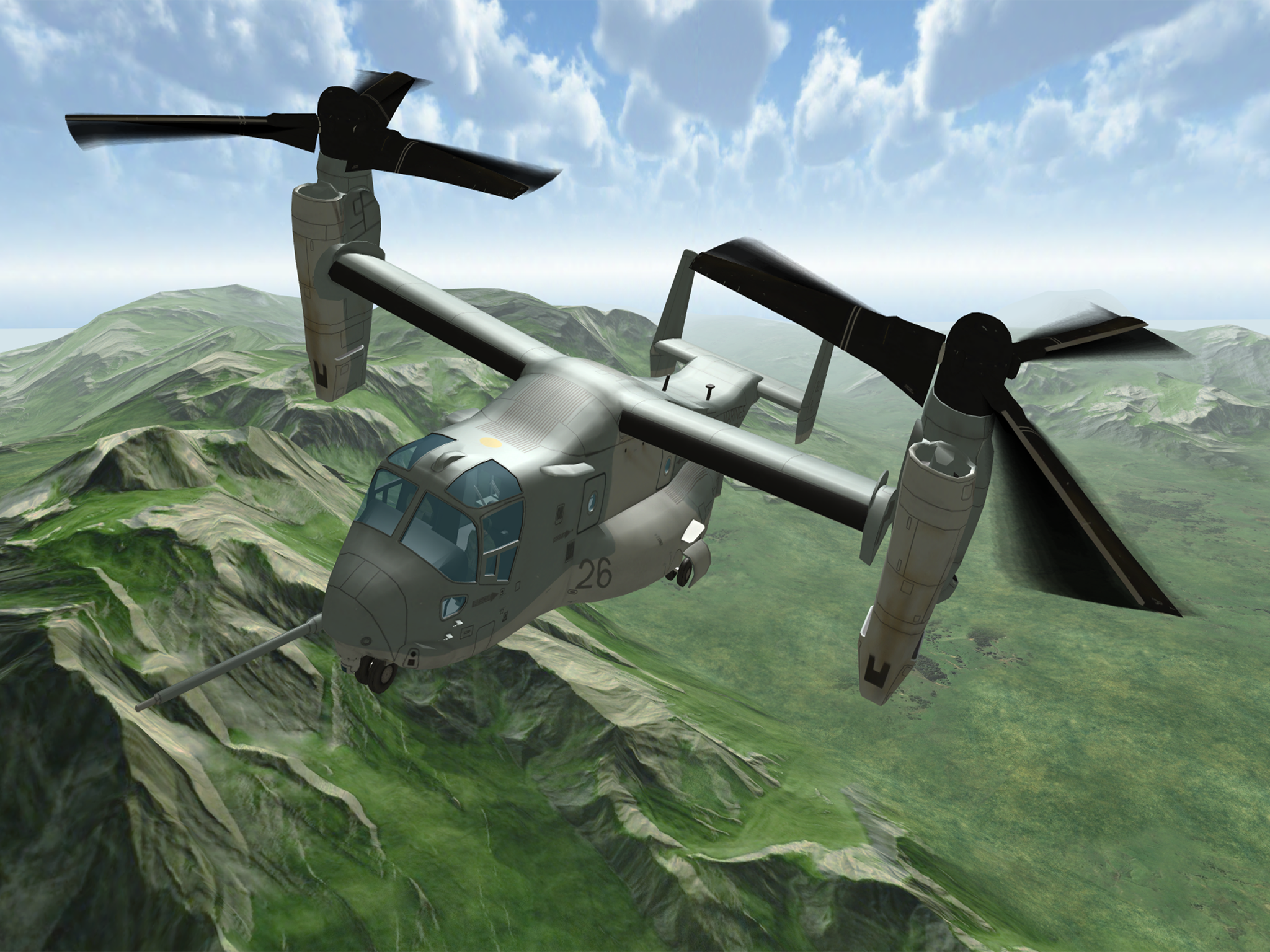 Osprey Operations - Helicopter Flight Simulator Game Screenshot