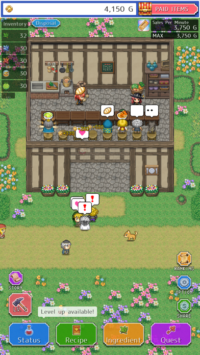 RPG Restaurant Idle Hack&Slash Game Screenshot