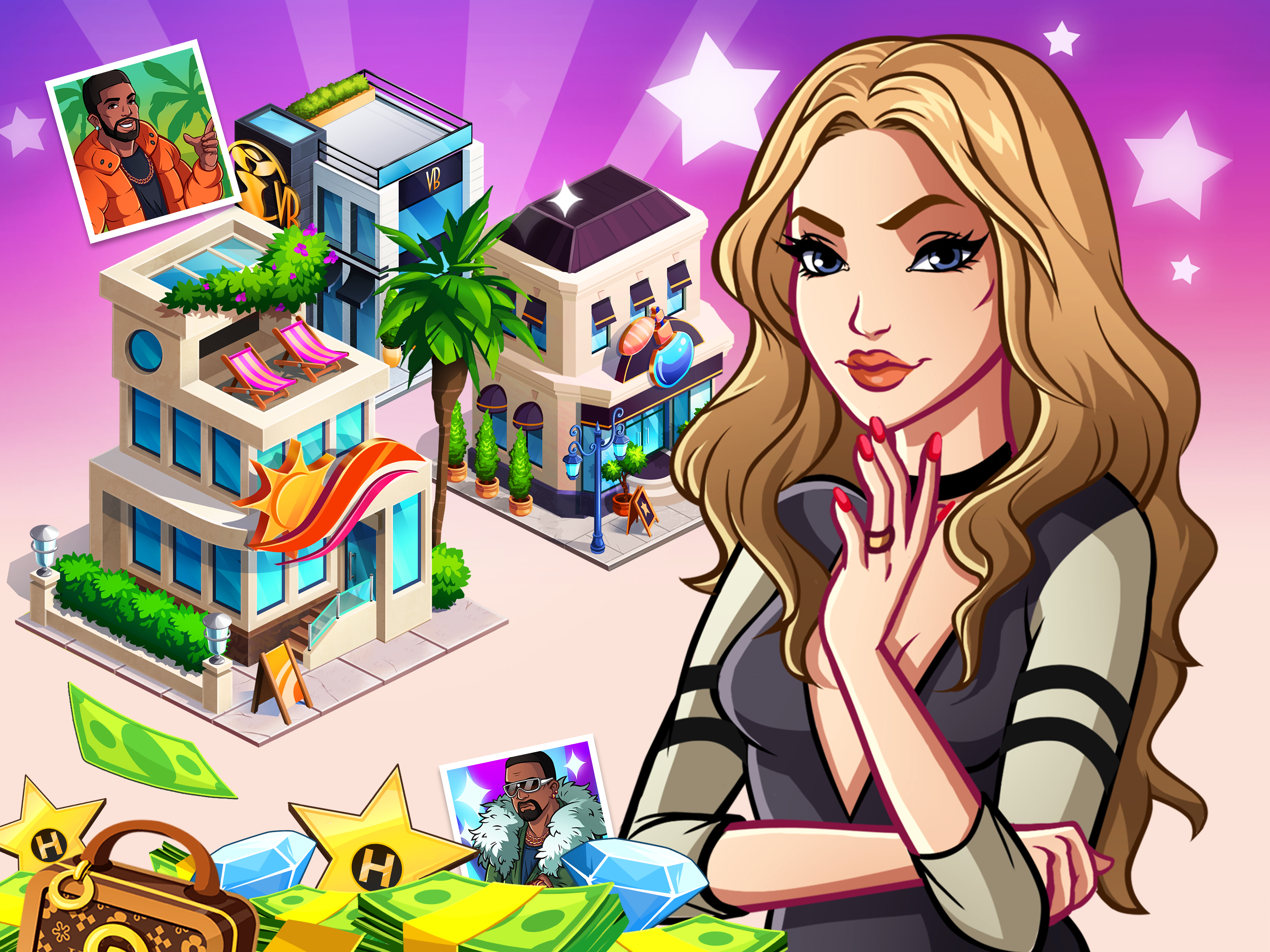 Project Fame: Idle Hollywood Game for Glam Girlsのキャプチャ