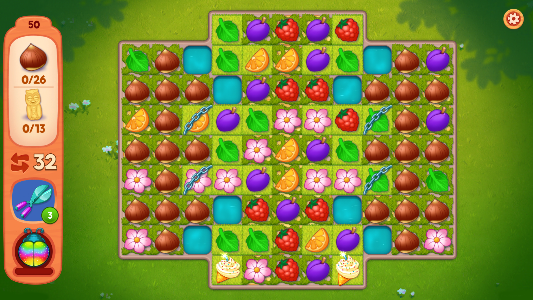 Captura de Tela do Jogo Delicious B&B: Decor & Match 3