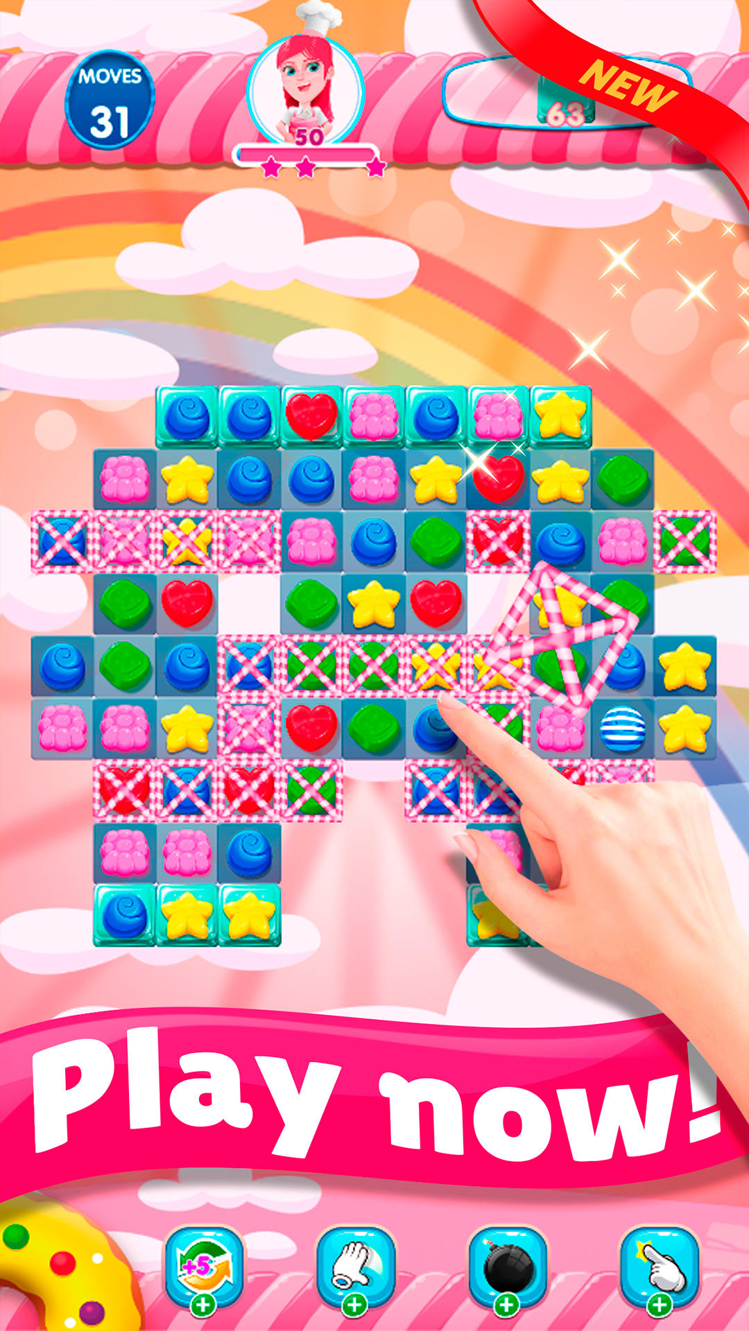 Screenshot of Sweet Candy Sugar - Match 3