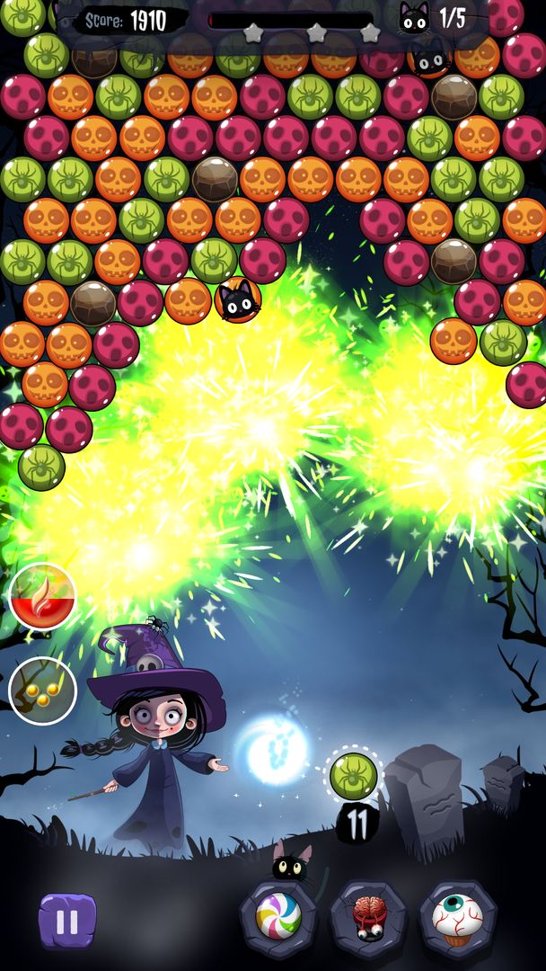 Spooky Bubbles screenshot game