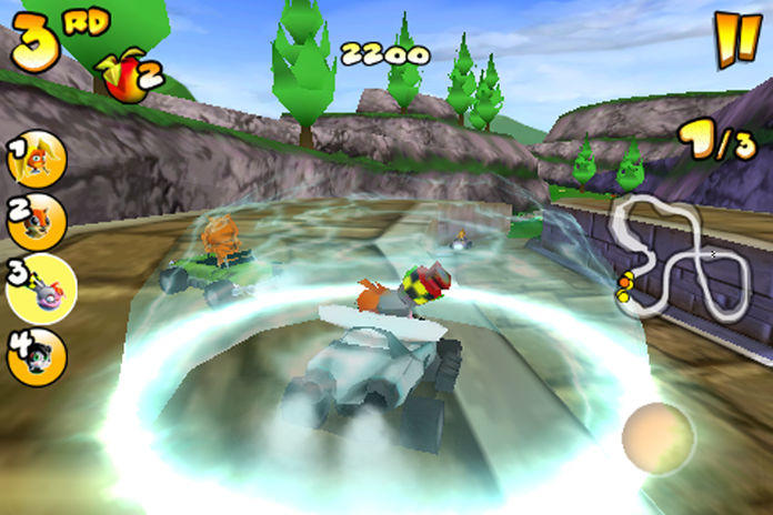 Cuplikan Layar Game Crash Bandicoot Nitro Kart 2