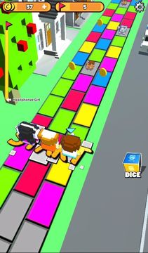 Blocky Friends: Dice Battle Ground Game Screenshot