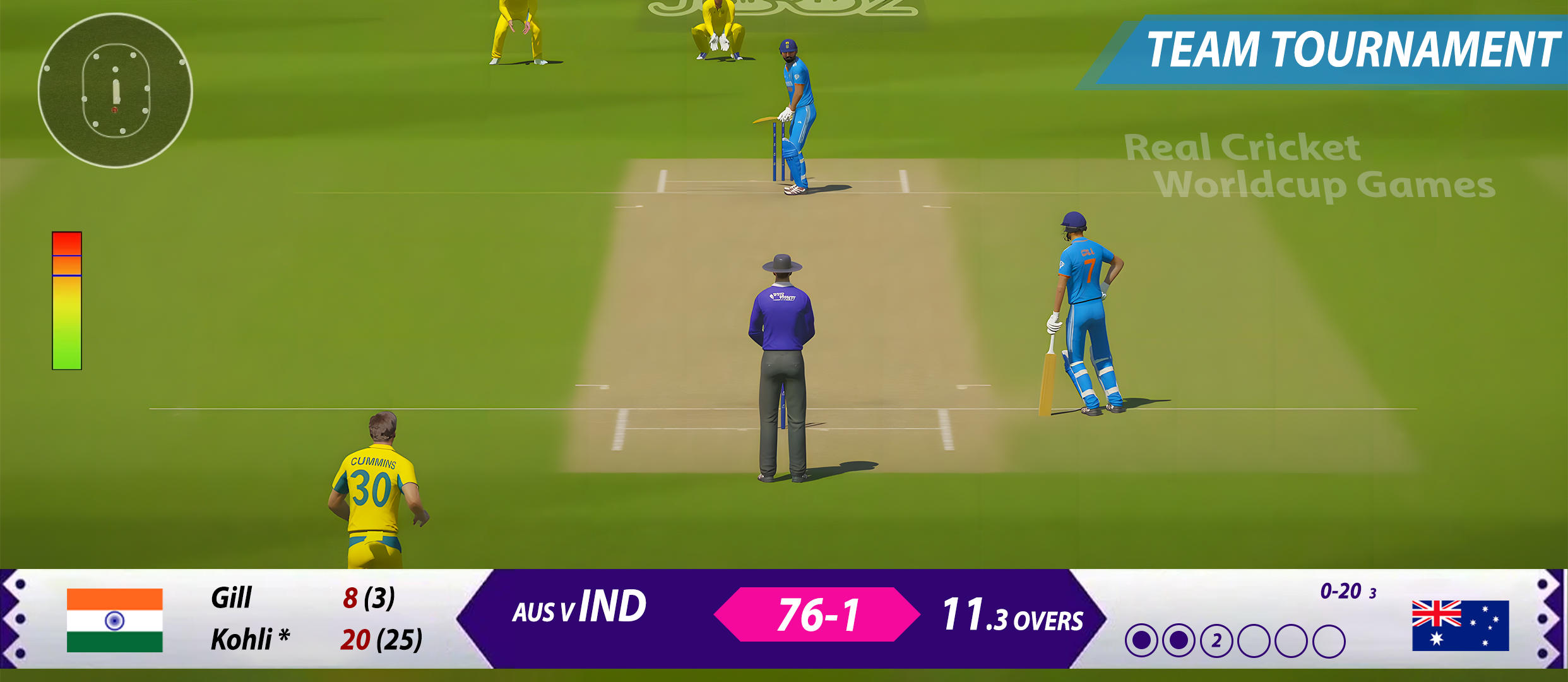 Cricket Games Real World Match Game Screenshot