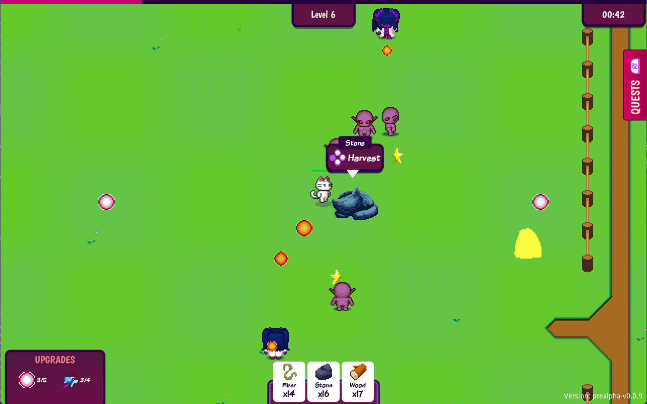 Cats vs. Aliens screenshot game