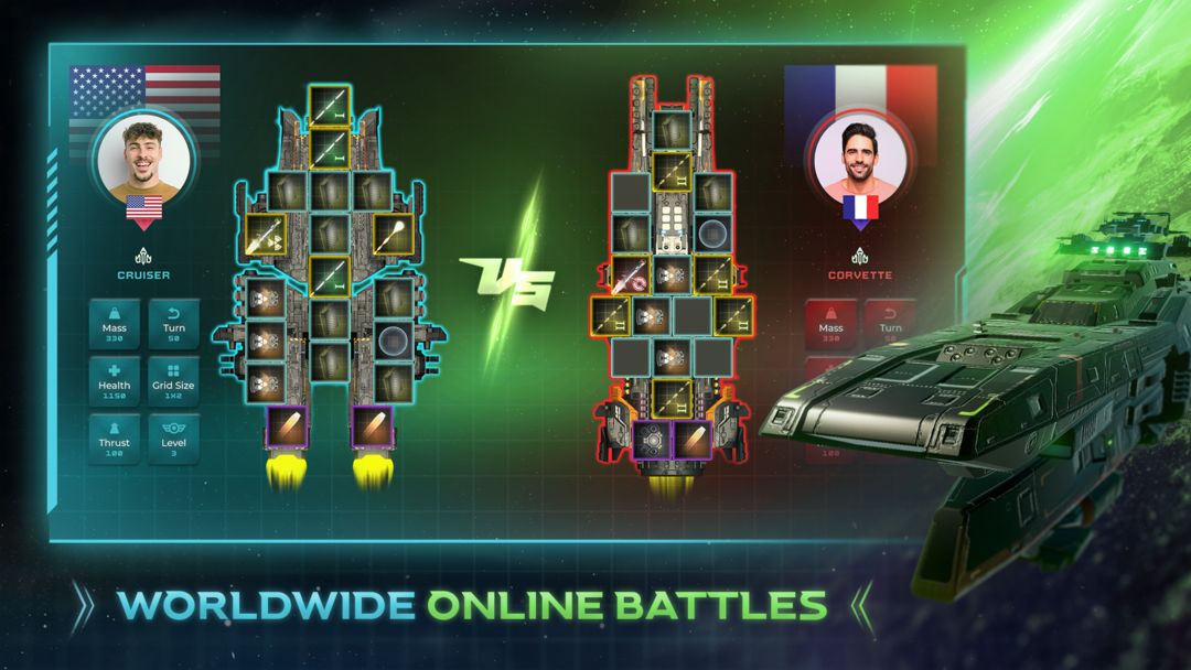 Galaxy Arena Space Battles ภาพหน้าจอเกม