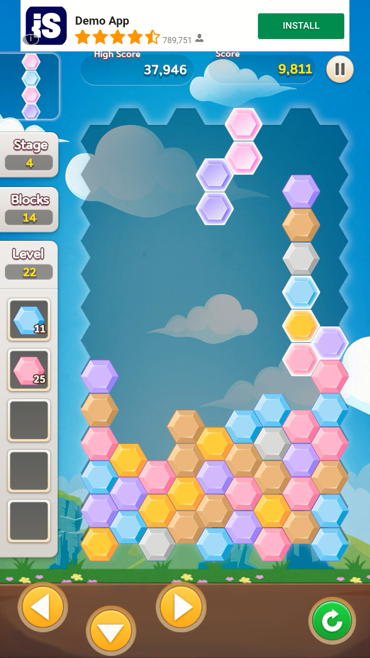 Matchtris (Free 3 Match Block Puzzle Game) Game Screenshot