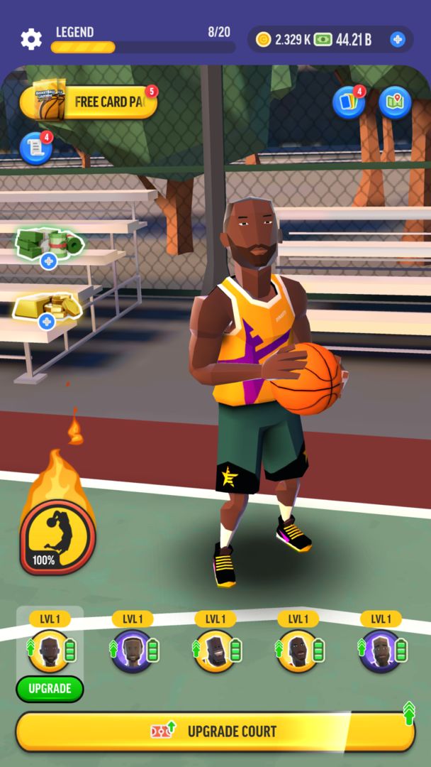 Screenshot of Idle Basketball Legends Tycoon