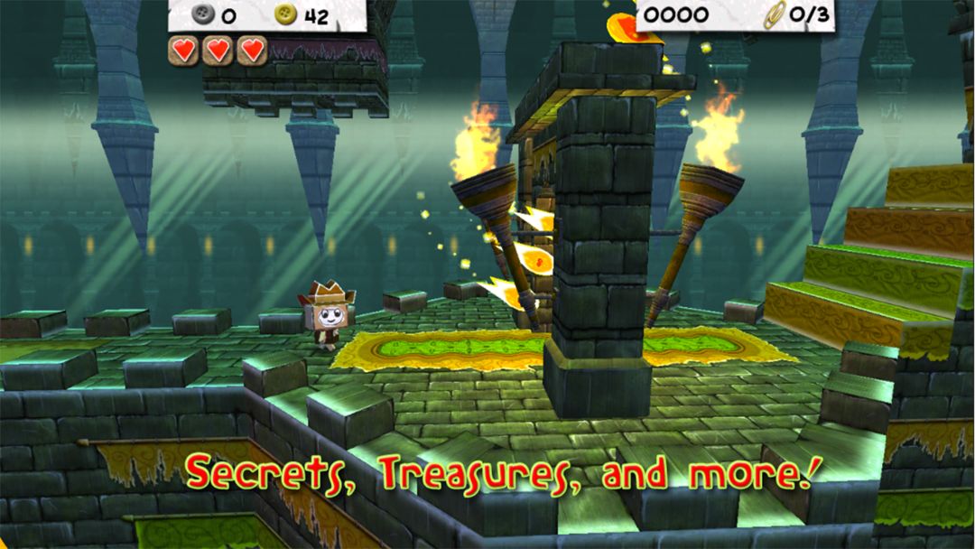 Screenshot of Paper Monsters 3d platformer