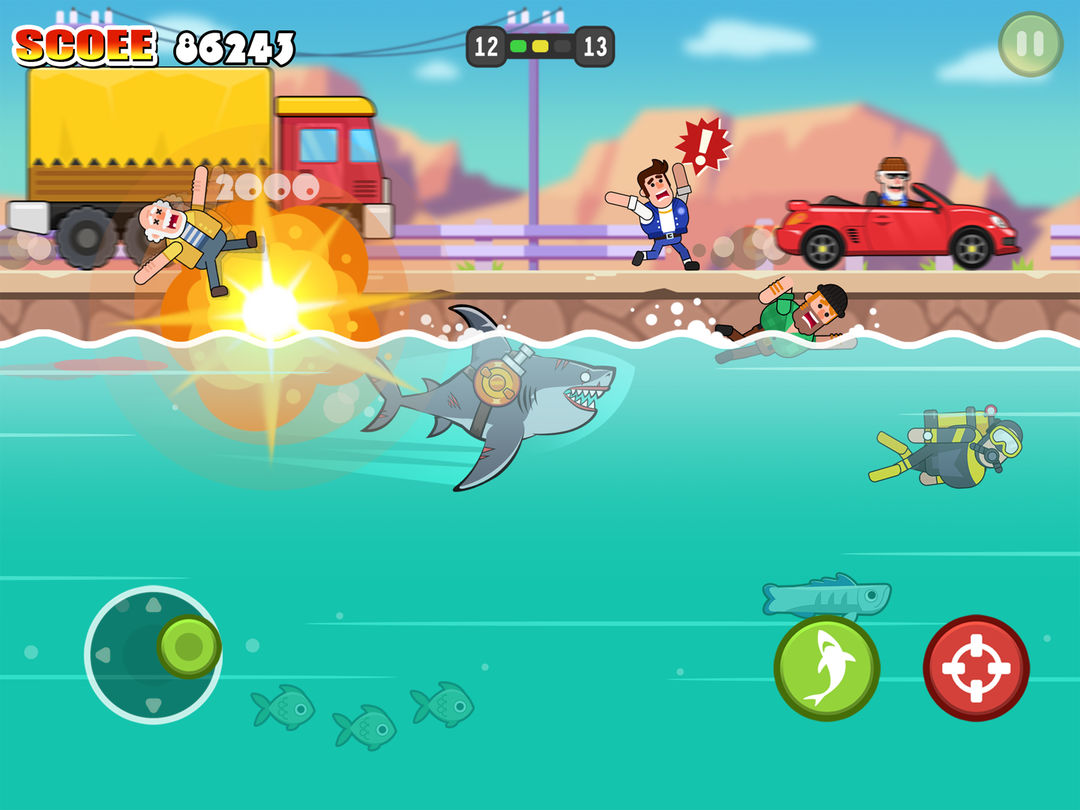Screenshot of Shark Sprint-Hunt All
