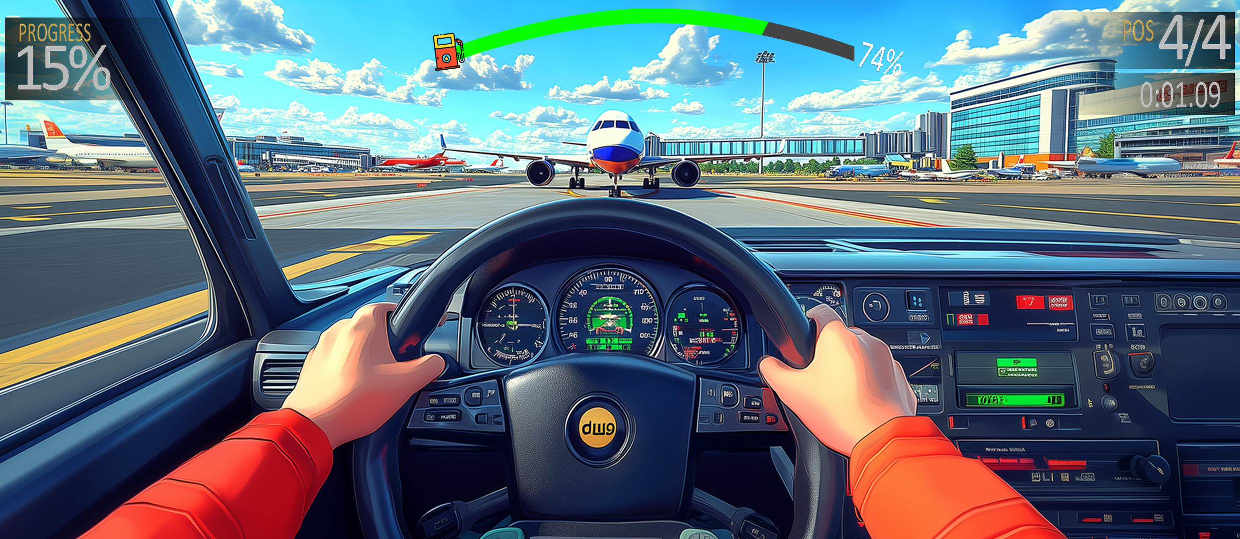 Cuplikan Layar Game Airplane Car Transporter Game