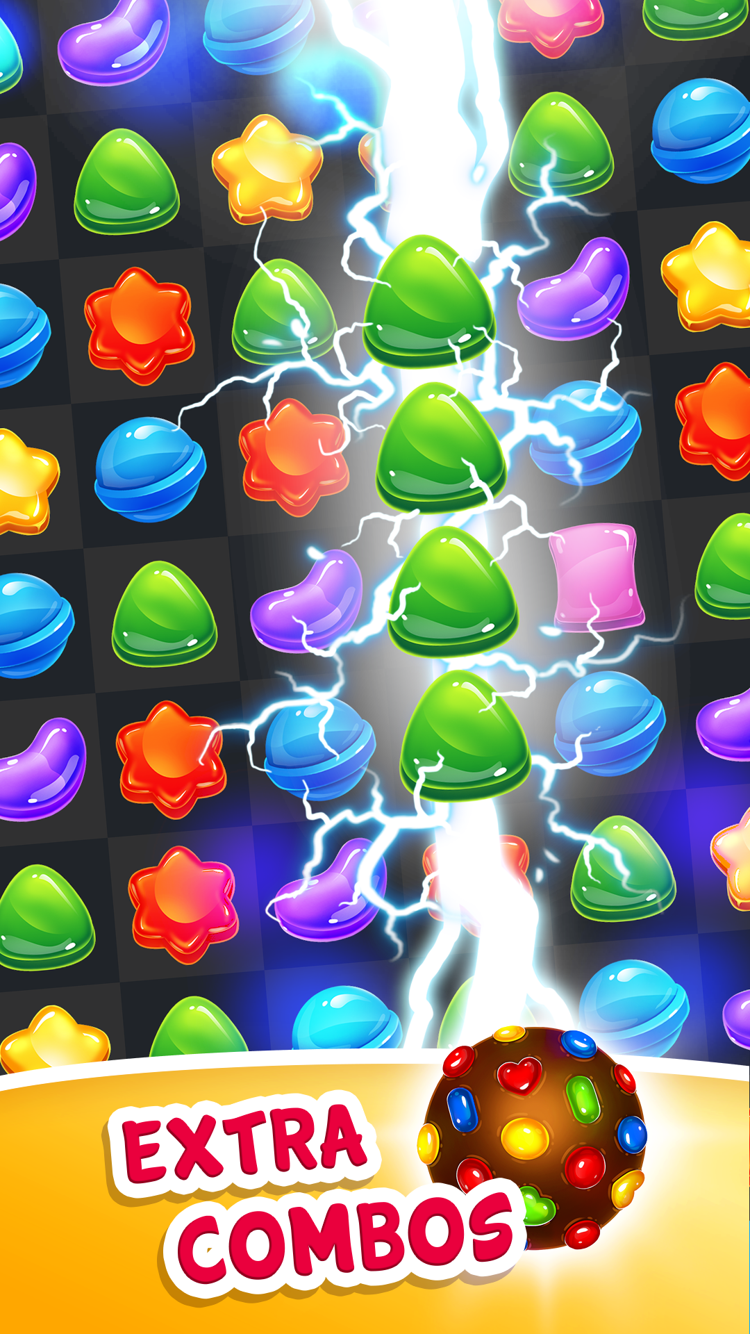 Candy Smash Match 3 Game Screenshot