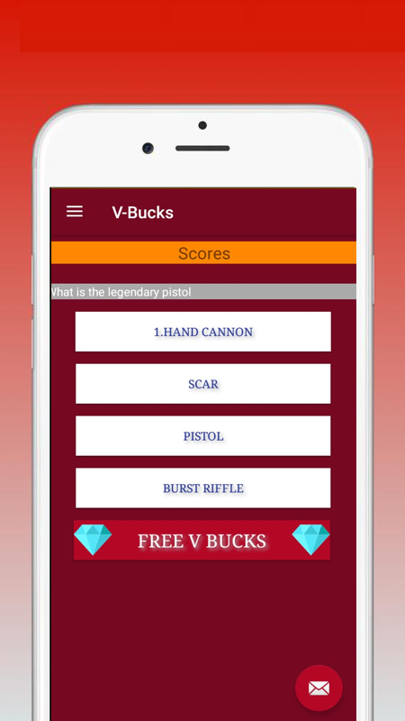 Quiz For Free V Bucks -Battel-Royalのキャプチャ