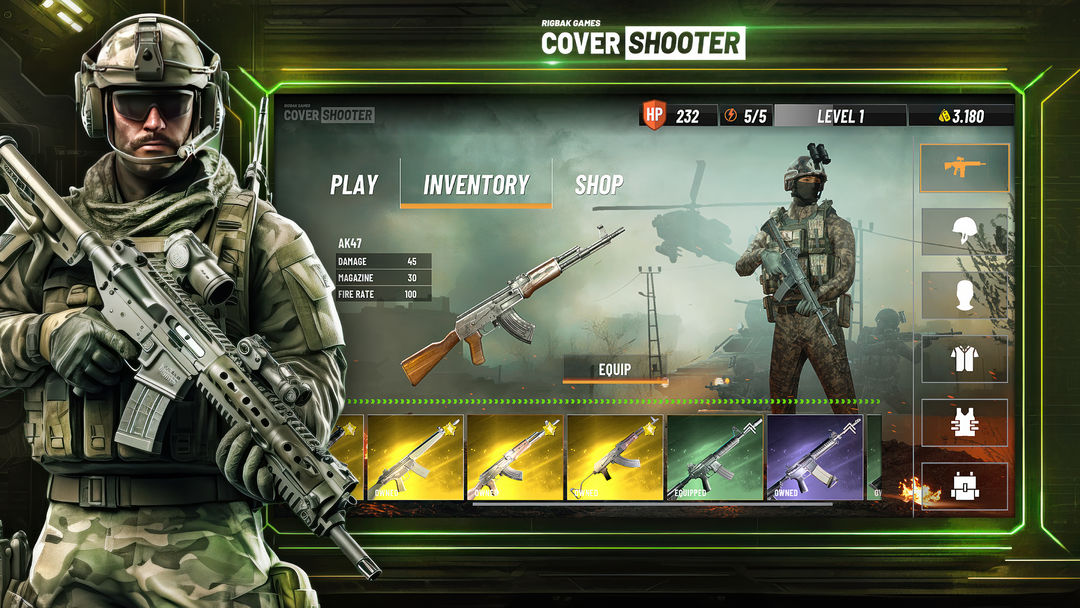 Cover Shooter: Gun Shooting ภาพหน้าจอเกม
