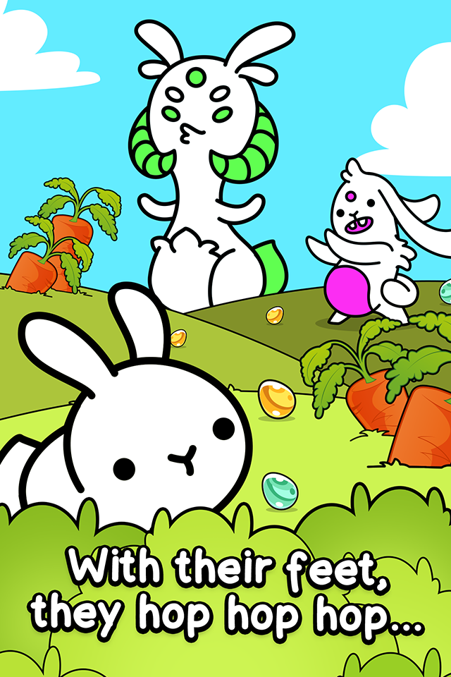 Rabbit Evolution - Cute Hare Making Game 게임 스크린 샷