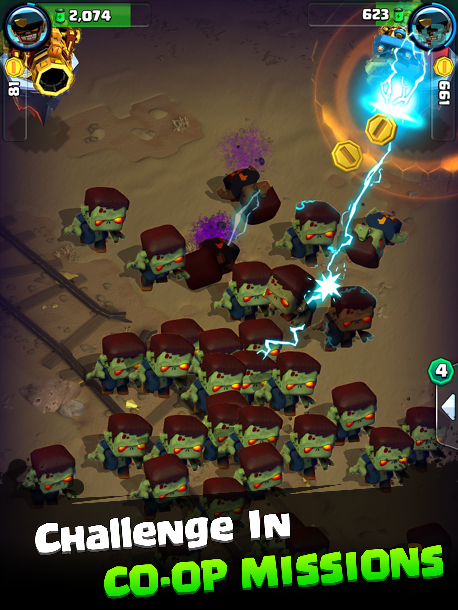 Shoot Like Hell: Zombie Hunter Game Screenshot