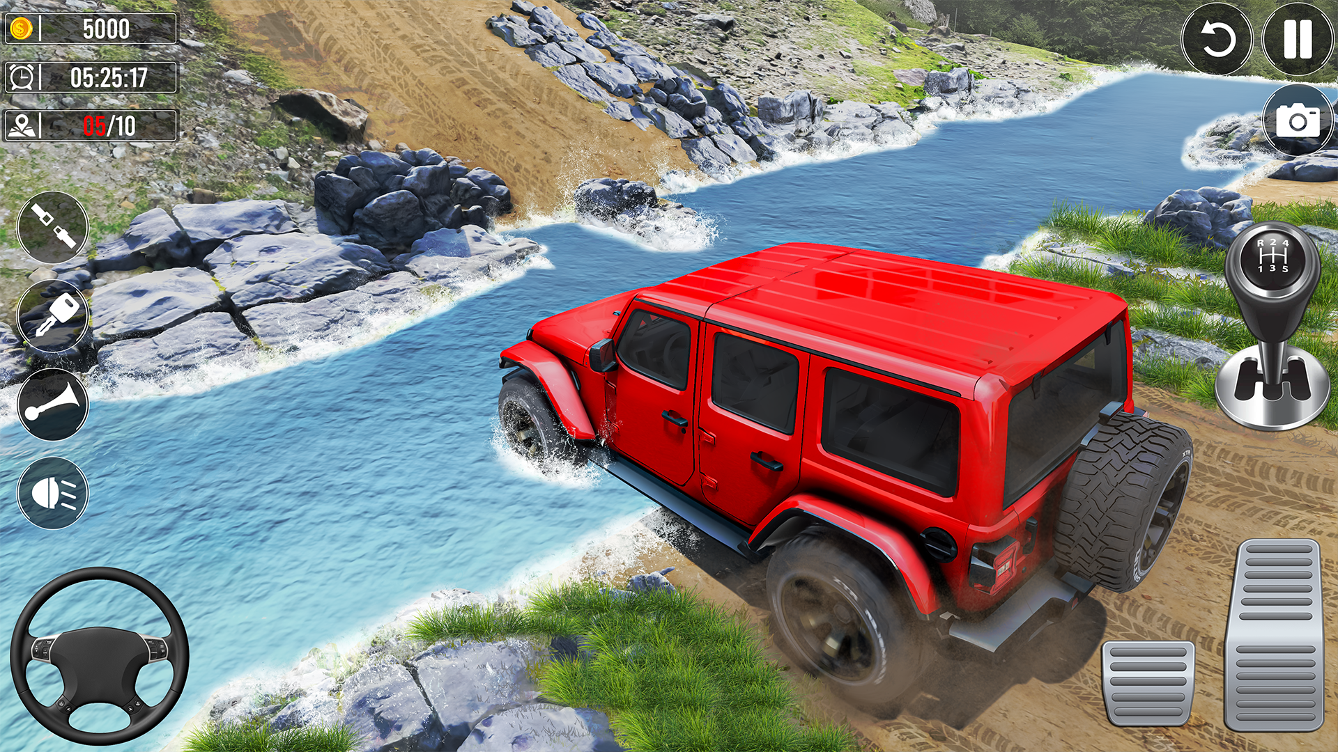 Cuplikan Layar Game Offroad 4x4 Suv Jeep Driving