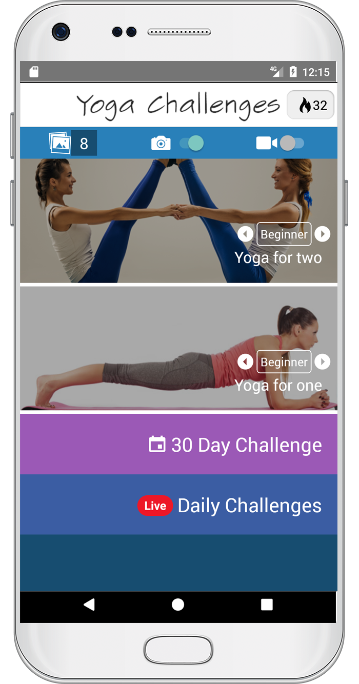 Yoga Challenge App Game Screenshot