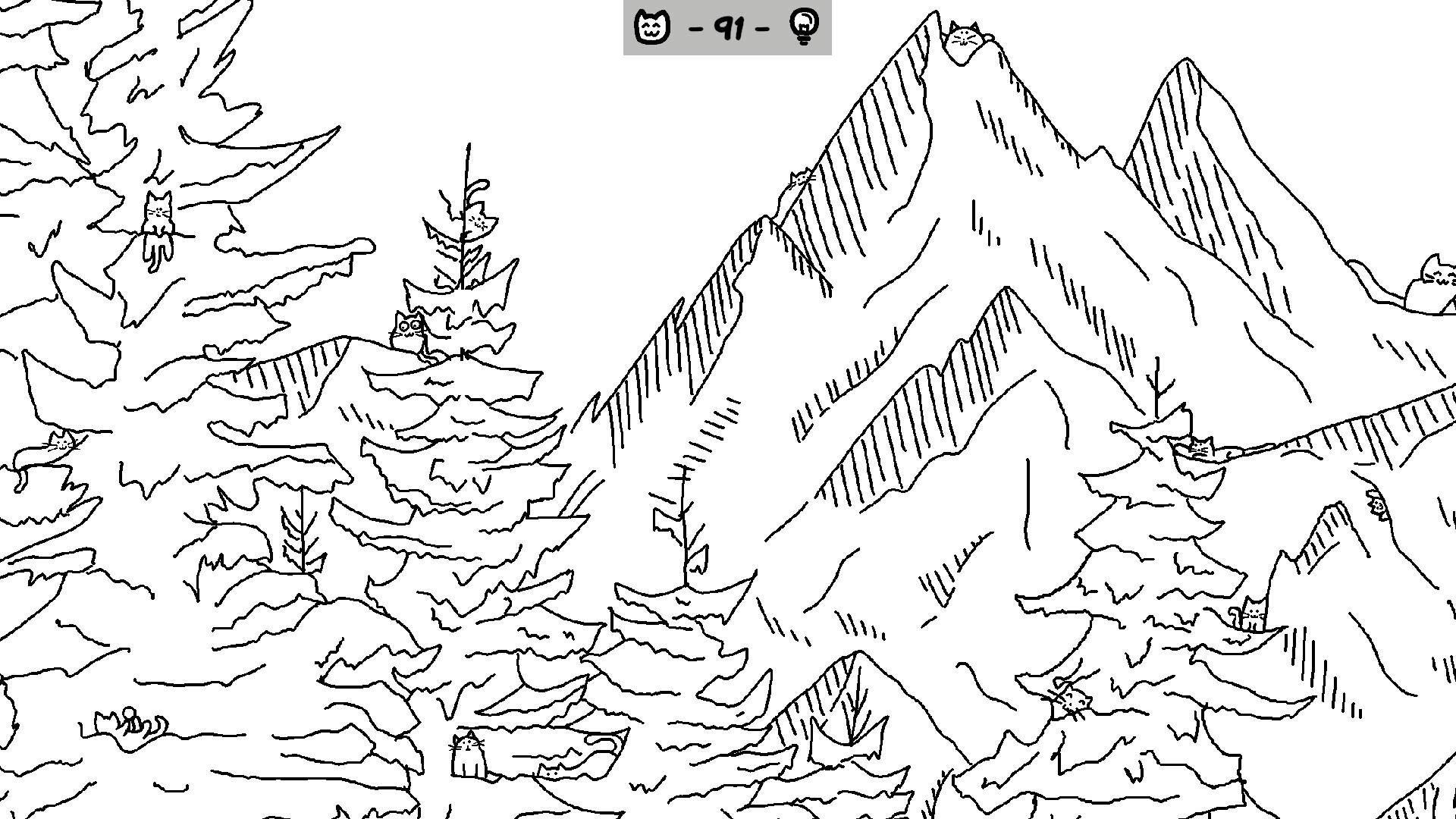 Looking For Cats In a Badly Drawn Forest 게임 스크린 샷
