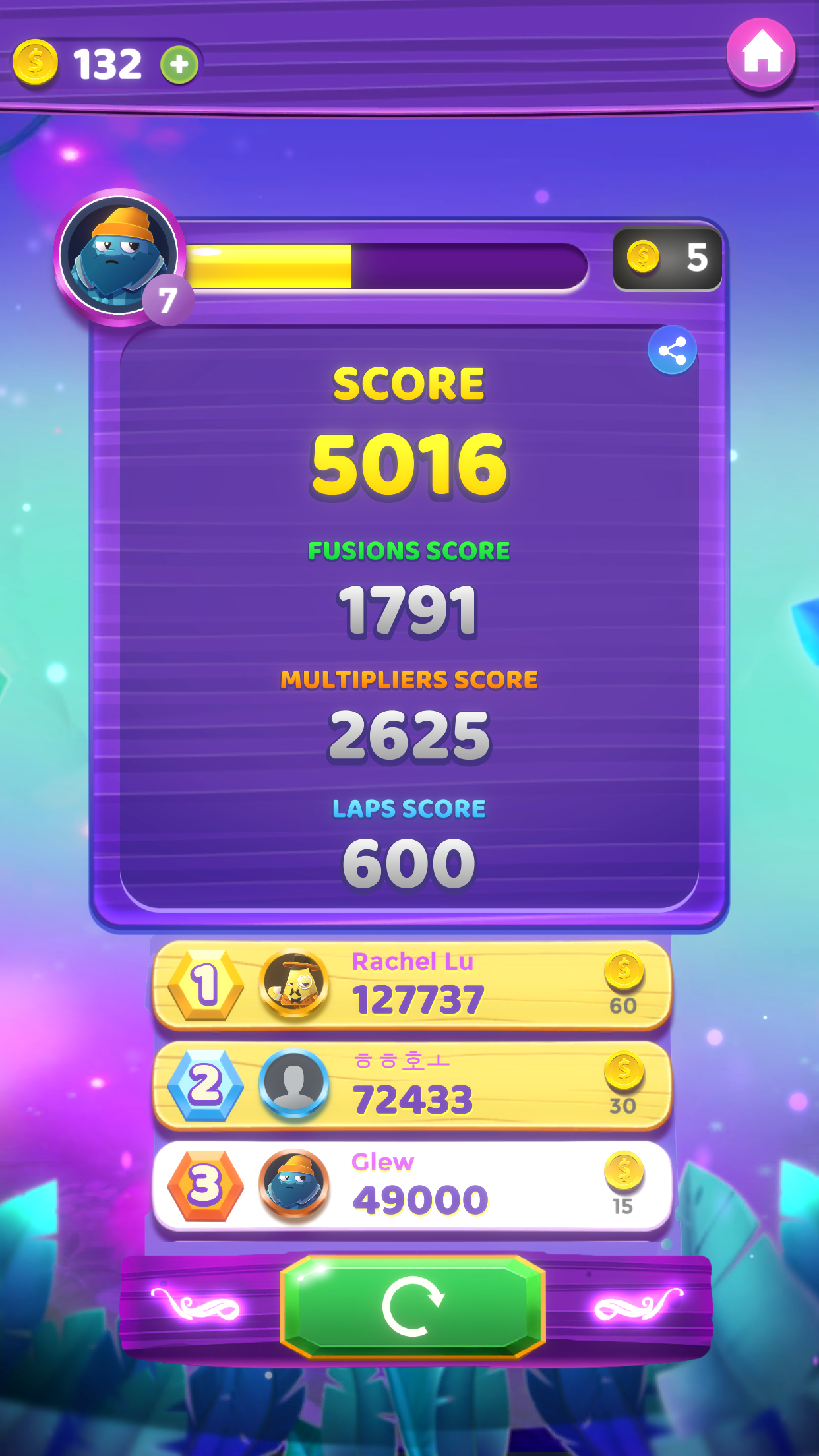 Скриншот игры Laps Fuse: Puzzle with Numbers