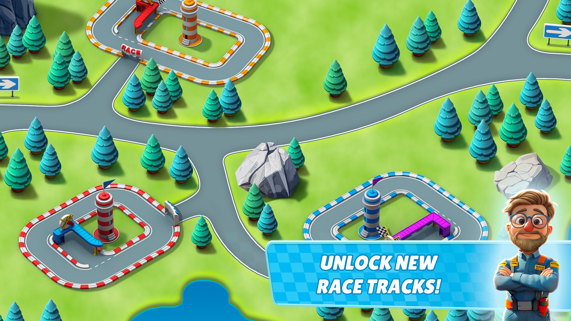 Merge & Ride: Races Game Screenshot