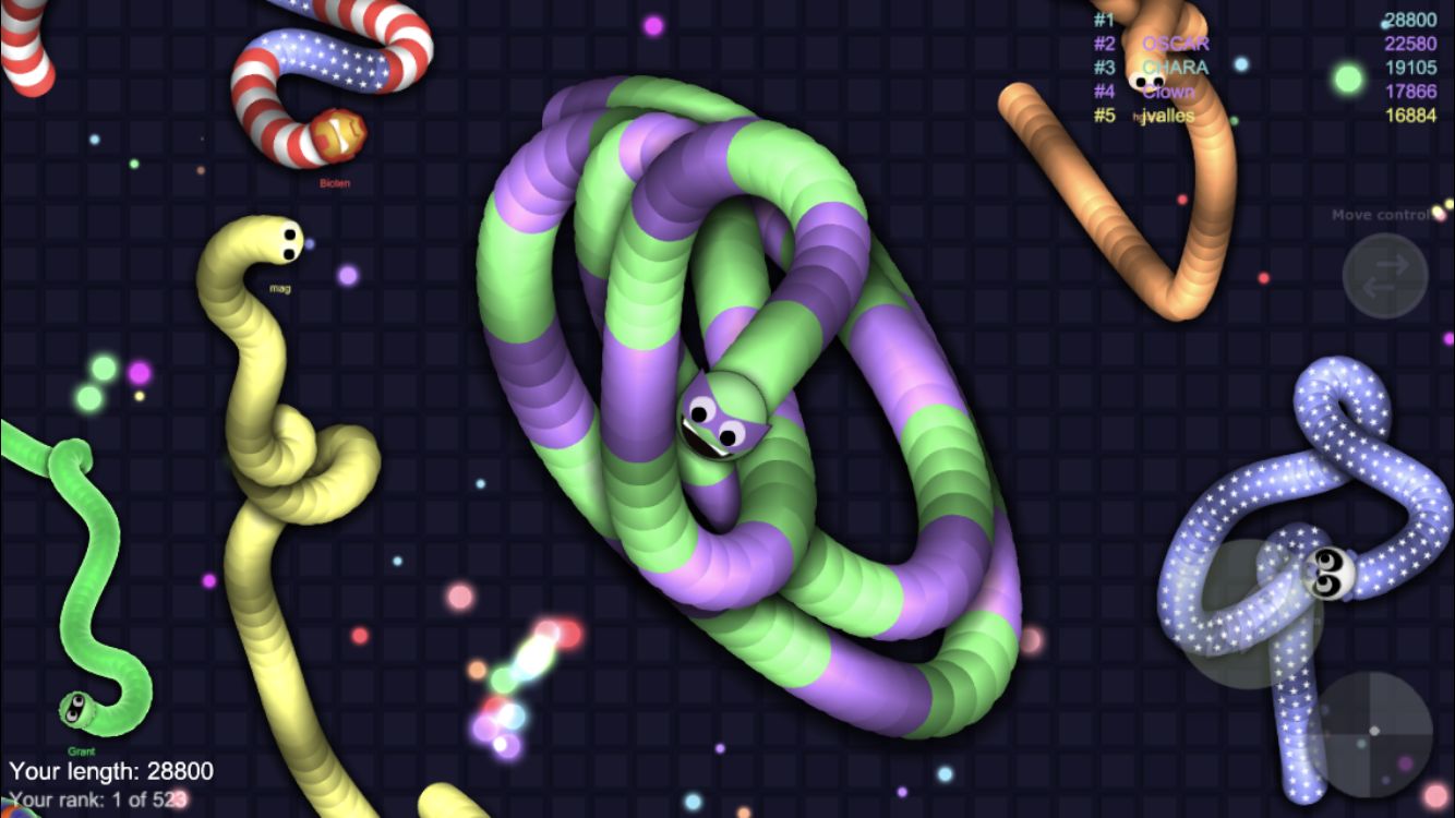 Screenshot of BigSnake.io: online snake game