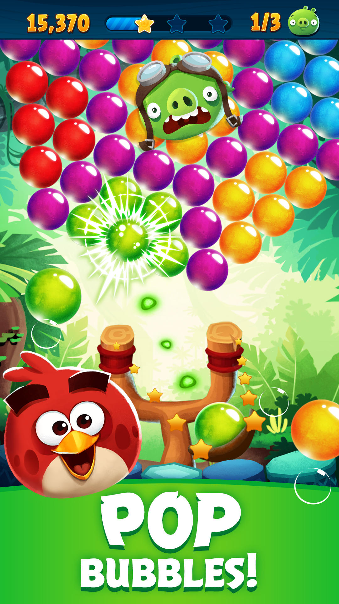 Angry Birds POP Bubble Shooter Game Screenshot