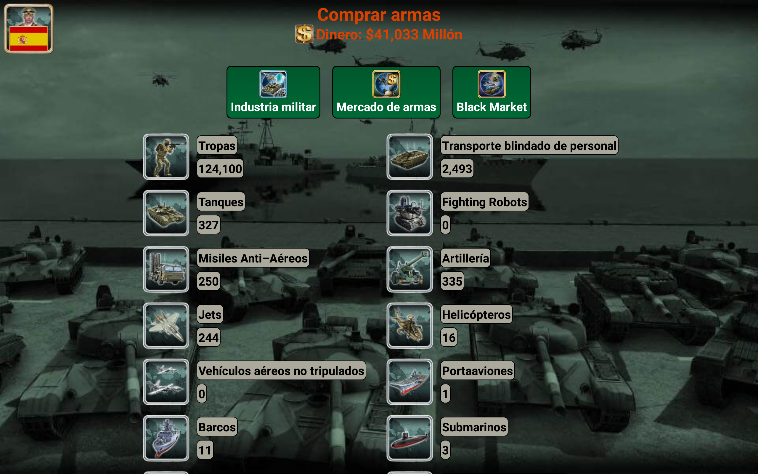 Captura de Pantalla del Juego Imperio de Europa