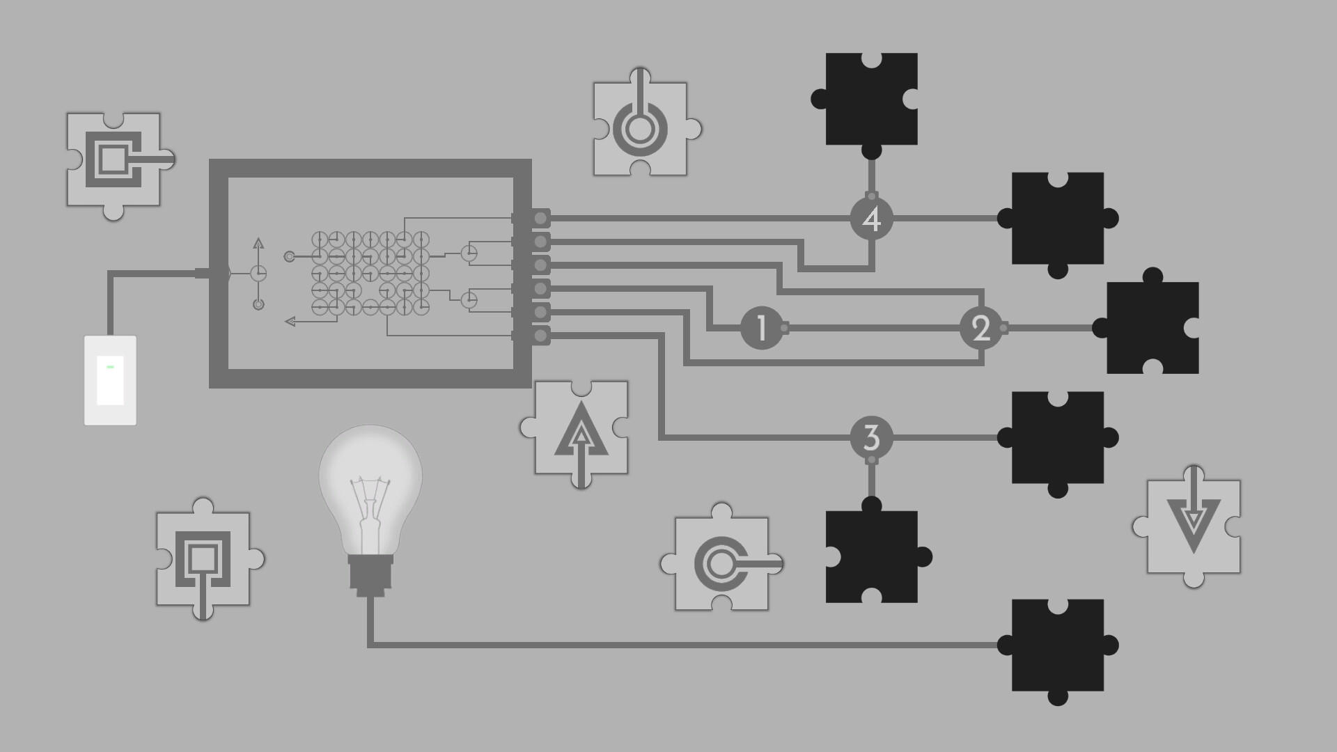 Turn on the light - Jigsaw Game Screenshot