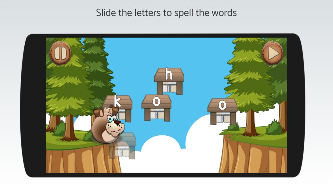 Screenshot of Swing 'N' Slide - ABC and Phonics Games