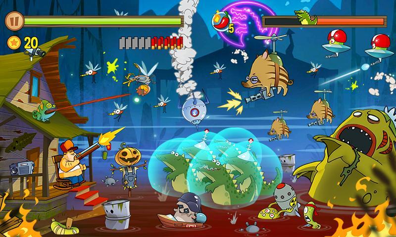 Swamp Attack Game Screenshot