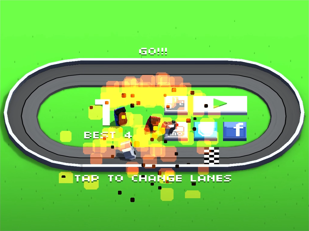 Cuplikan Layar Game Wrong Way Racing