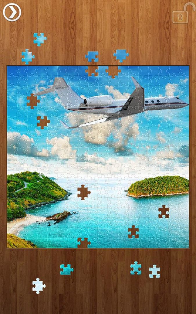 Screenshot of Island Jigsaw Puzzles