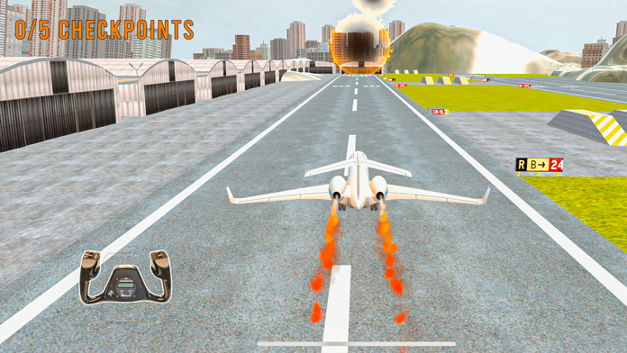 Captura de Tela do Jogo Aeroplane Crash Landing Games