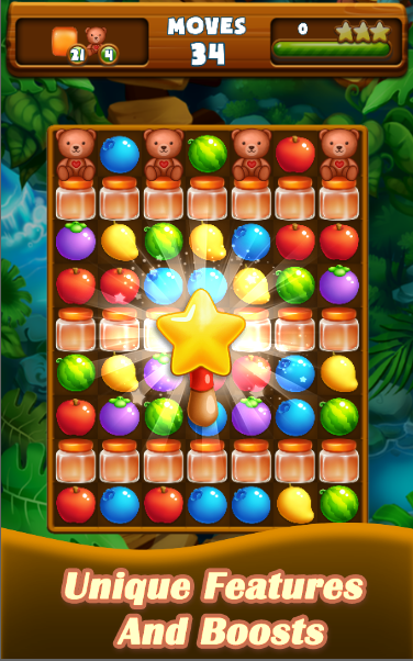Fruit Match Three Game Screenshot