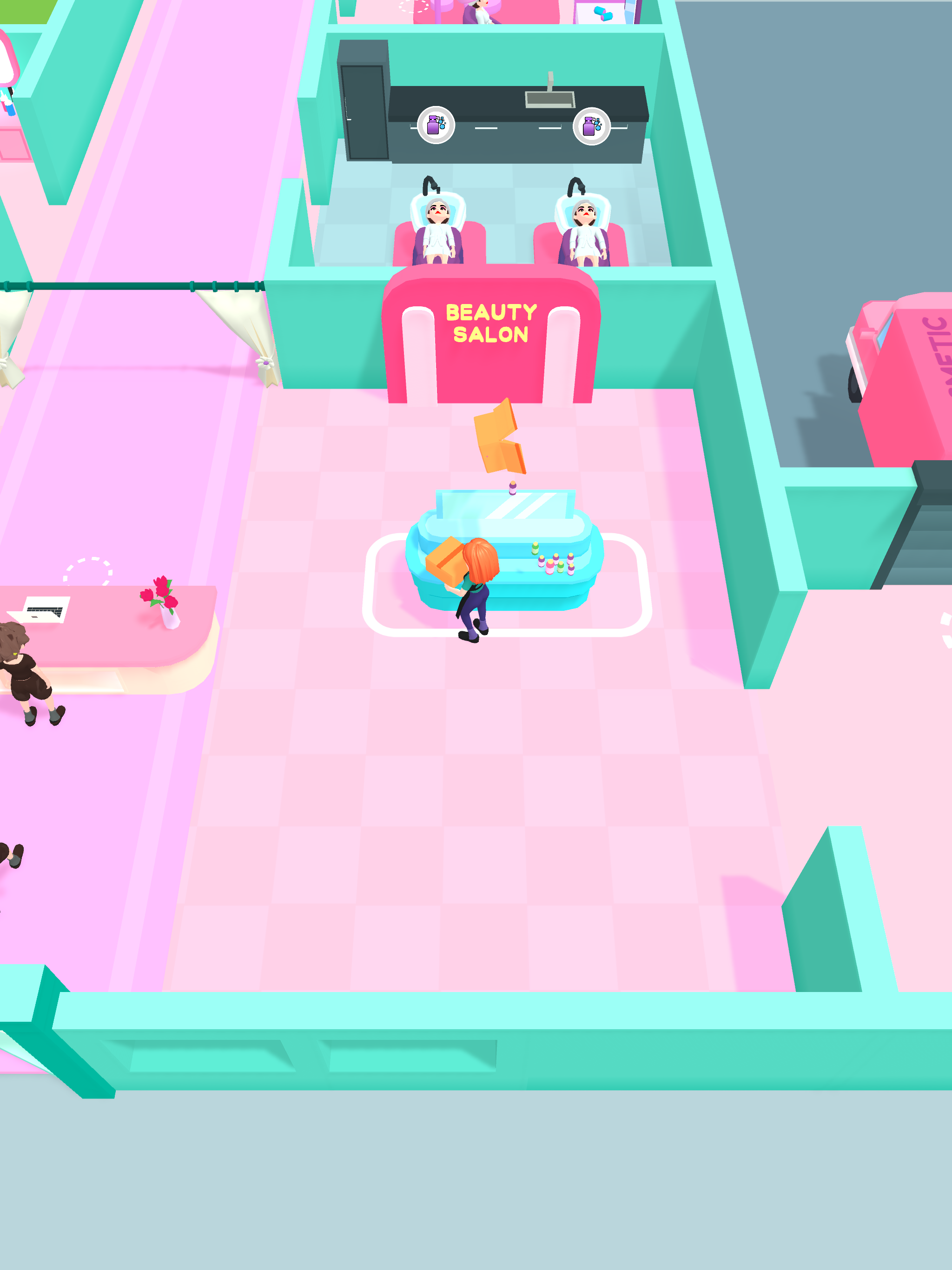 Beauty Salon Idle Game Screenshot
