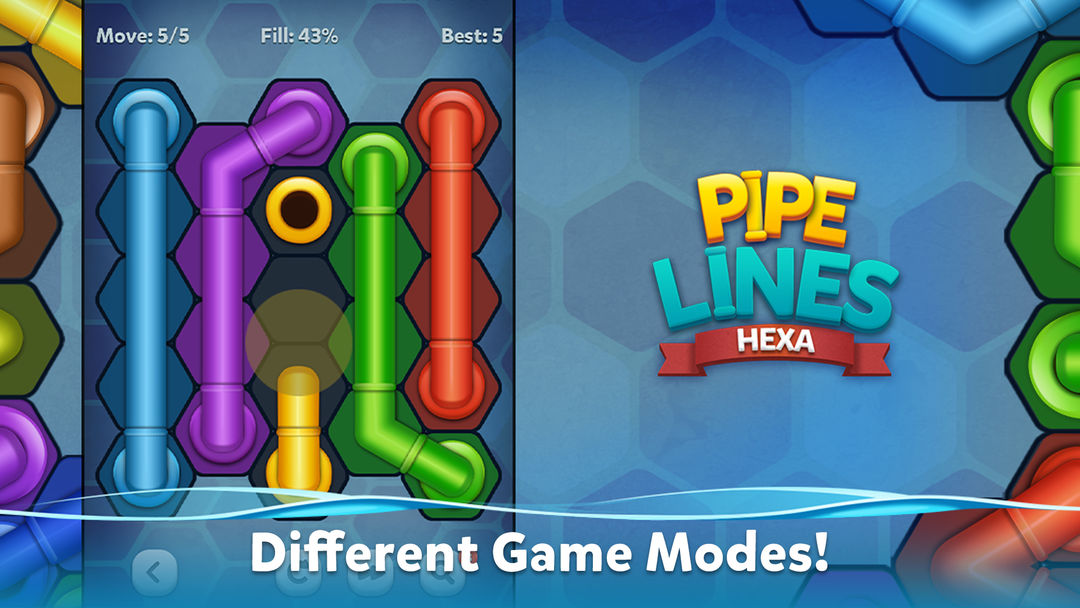 Pipe Lines : Hexa screenshot game