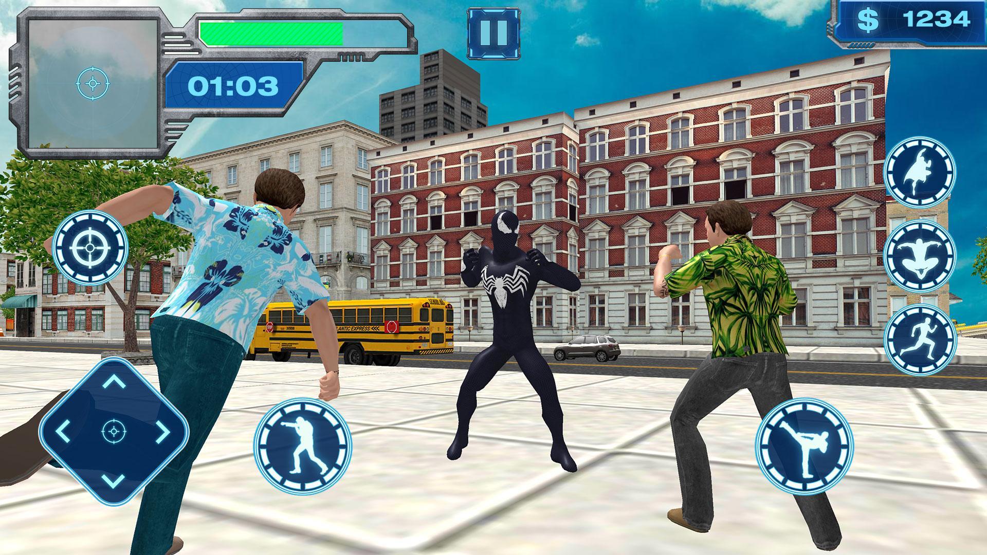 Flying Iron Spider - Rope Superhero Game Screenshot