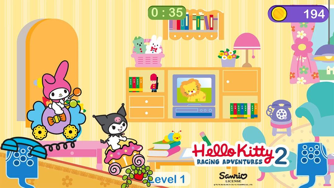Hello Kitty games - car game screenshot game
